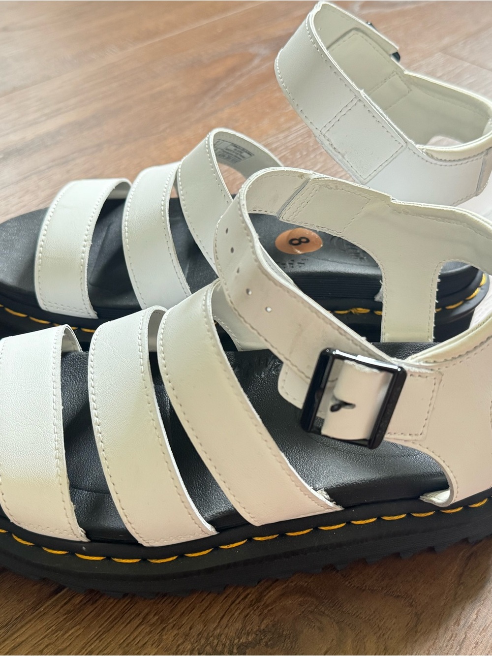 Dr Martens Blaire sandals in white Size 8 - Picture 4 of 5